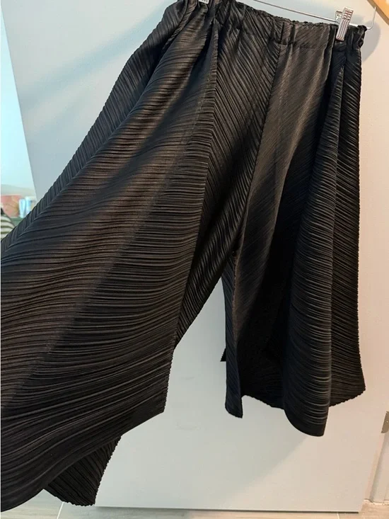 Issey Miyake Pleats Please Flowy Black Pants - JP 3 / US S/M - Picture 3 of 4